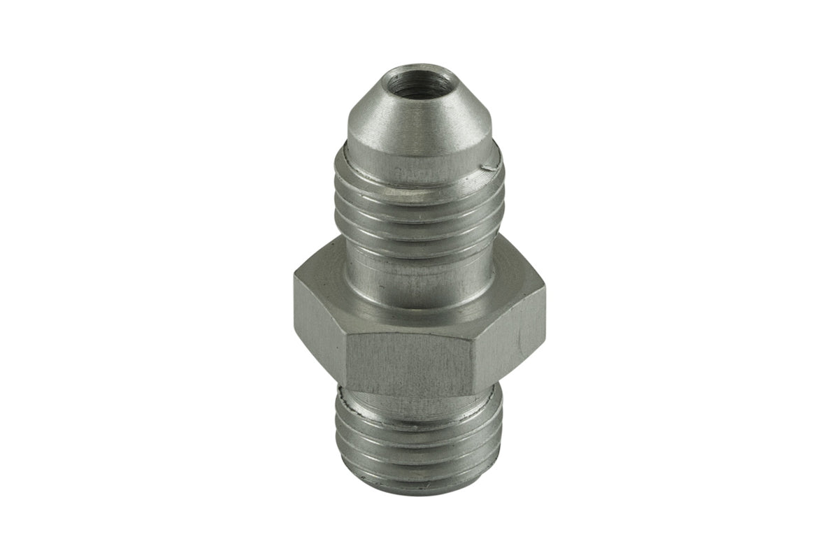 TS-JO-0404-CL Turbosmart Fitting -4 AN Flare to -4 AN ORB Male Straight  Silver