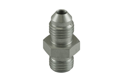 TS-JO-0404-CL Turbosmart Fitting -4 AN Flare to -4 AN ORB Male Straight  Silver