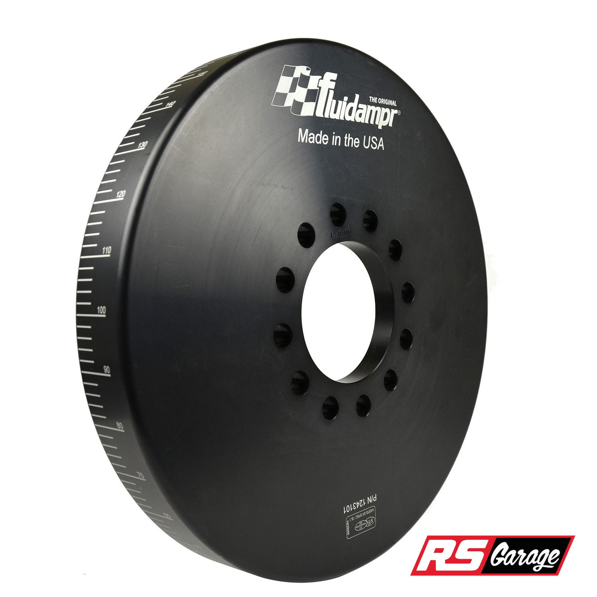 Fluidampr Universal Tractor Pulling 12 Bolt Taper Lock Hub Internally Balanced Damper (w/Bolt Holes)