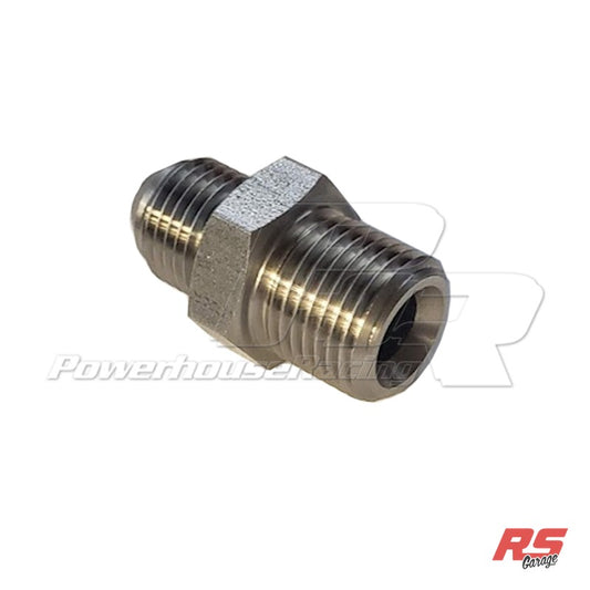 M16X1.5 Male Compression to -6AN Male, Straight, Stainless Steel