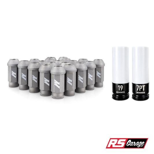 Mishimoto Steel Locking Lug Nuts M14x1.5 20pc Set Silver