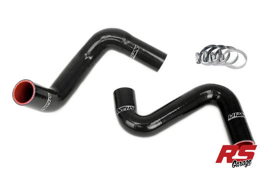 HPS Black Coolant Hose Kit 240SX S13 S14 S15 LS Swap LS3 LS7 Water Pump 8 O'clock Thermostat Sr Rad