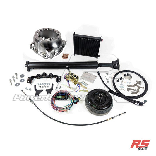 PHR 6R80 Transmission Conversion Kit for 2JZ - SC300, Billet, No Converter, 3.5" Chromoly Steel, 200mm, Lokar Sportshifter, Yes, Auto Tunnel, Yes, Yes, Supra Cooler Kit (Front Mount), Yes, No, No, No