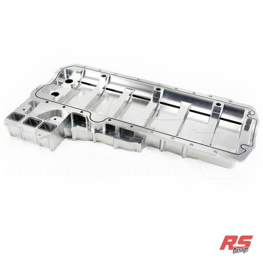 PHR Billet Dry Sump Pan for 2JZ, Deep - Machined Finish, OEM, Mazworx Pro Street, Deep, Standard