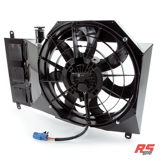 PHR SPAL 16" Single Brushless Fan Kit for MKIV Supra -Gloss black powder coat finish - Includes single 16" SPAL Brushle