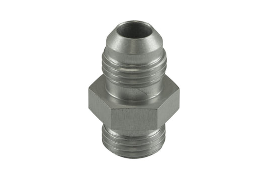 TS-JO-0606-CL Turbosmart Fitting -6 AN Flare to -6 AN ORB Male Straight - Silver
