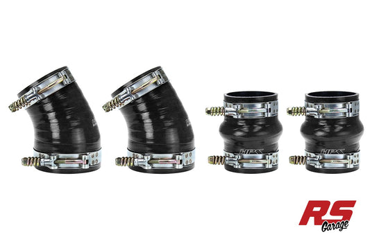 HPS Black Silicone Intercooler Hose Boots Kit for Dodge 1994-2002 Ram Pickup 5.9L Cummins Diesel