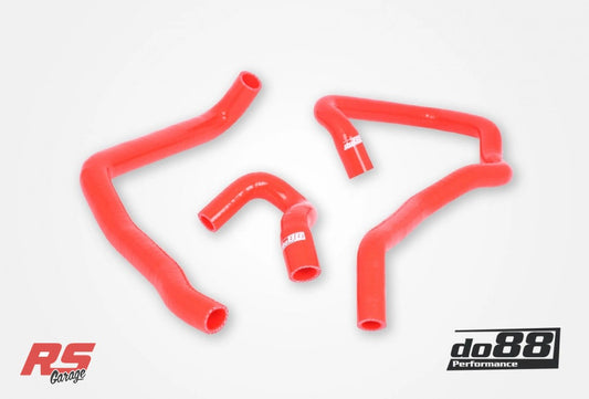 Do88 Audi/Seat/Volkswagen 2.0T (MQB) Remote Radiator Coolant Hoses (Right) - Red