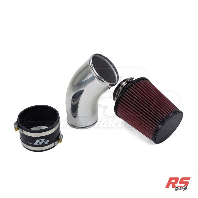 PHR 4" Intake Kit for Single Turbo for use with stock MAF meter -Polished - Includes nipples on pipe and hoses for valv