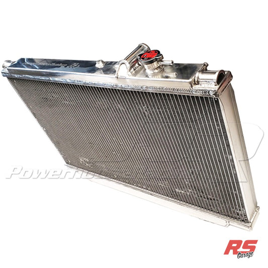 PHR Aluminum Race Radiator for MKIV Supra - No Transmission Cooler, -20AN inlet and outlet, Raw