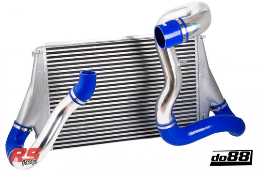 Do88 06-11 SAAB 9-3 2.8T V6 Aero/Turbo X (B285) BigPack Intercooler Kit w/Blue Hoses