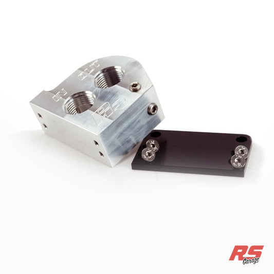 PHR Billet Remote Oil Filter Mount, 12AN inlet and outlet