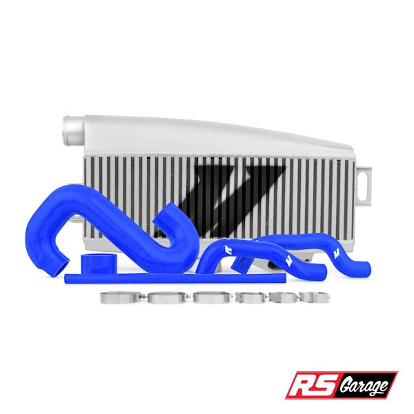 Mishimoto WRX 02-07 STI 04-07 EJ205 EJ255 EJ257 Top-Mount Silver Intercooler Kit w/ Blue Hoses
