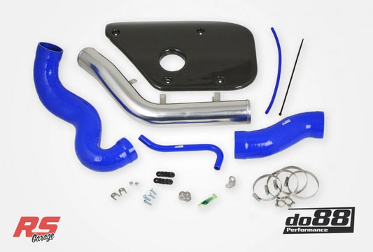 Do88 Volvo S60 V60 V70 T6 Inlet Pipe Blue Hoses Carbon fiber cover