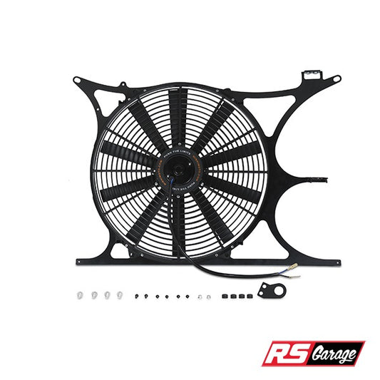 Mishimoto 1995-1999 BMW E36 S52 M3 Performance Radiator Fan Steel Shroud Kit Black