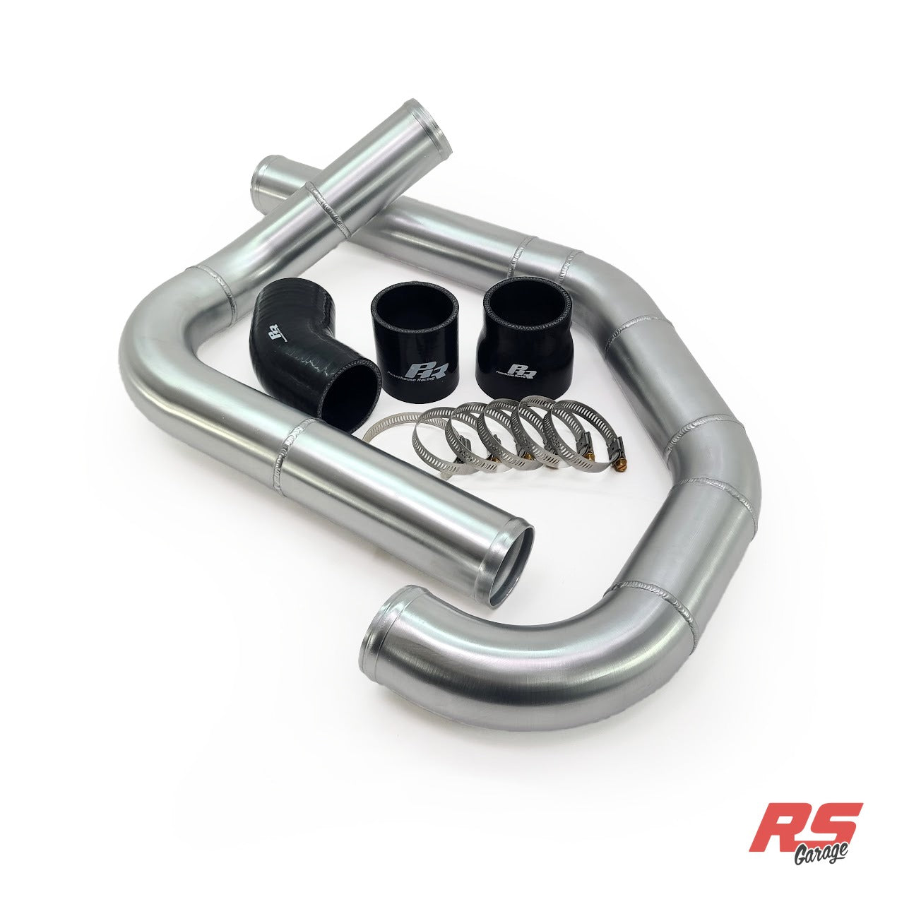 PHR 2.5" Hot Side Intercooler Pipe Kit for SC300 -Street Torque Manifold for 2JZ-GE (NA-T) With Factory Intake Manifold - 2JZ-GE ST-1 Using Factory Intake Manifold, S-Cover, Straight entry, Polished