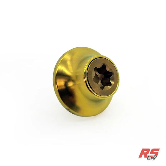 PHR Titanium Cam Gear Bolt and Washer for 2JZ -Bronze Bolt -Yellow Washer - Bronze Anodized, Yellow