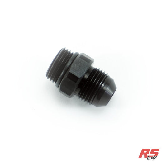 PHR -8ORB Male to -8AN Male Fitting, Straight, Aluminum, Anodized Black
