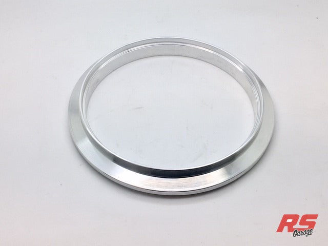 Aluminum Vband Flange, Male, 3.5" V-band to 3.5" Tube