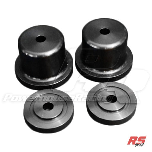 PHR Solid Billet Rear Subframe Front Mounts for 93-98 Supra - Sold as a pair - Front of rear subframe - solid bushing