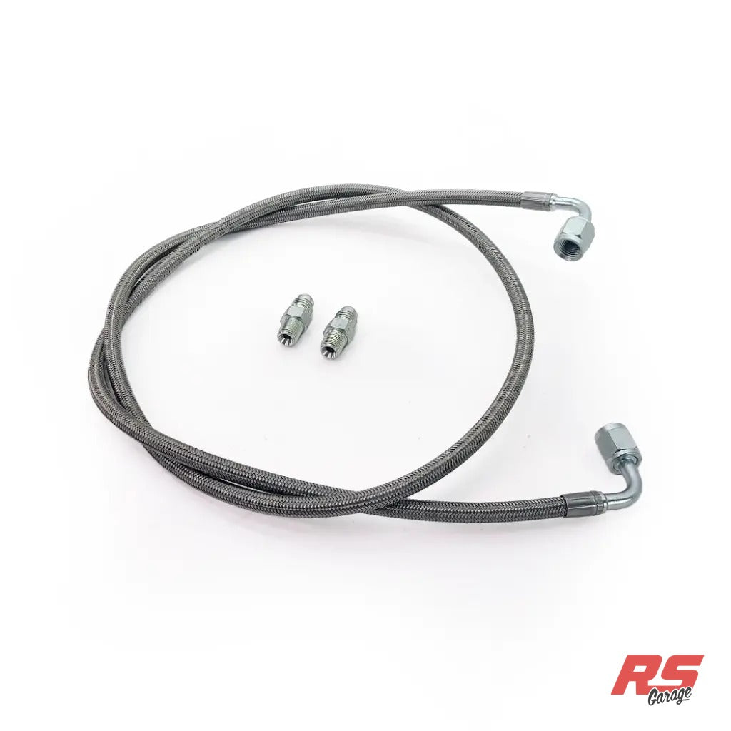PHR Turbo Oil Feed Kit for 2jzge NA-T -Stainless braided line -1/8 NPT Turbo Inlet - Stainless braided, 1/8 NPT, -4