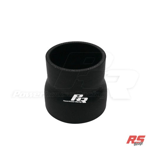 3.25" / 3.50" ID X 3" Long, 4 Ply Silicone Reducer, Gloss black
