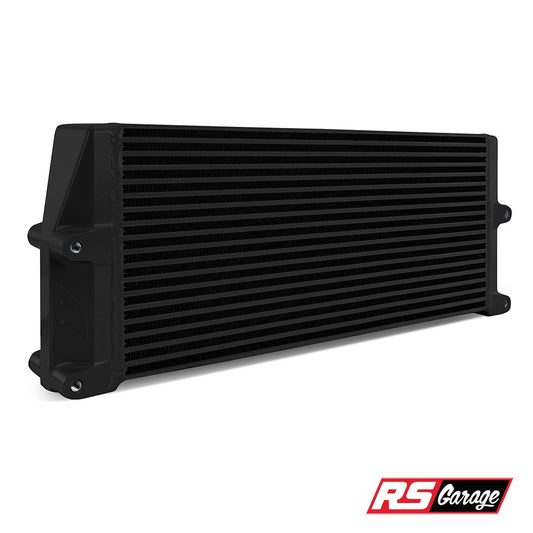 Mishimoto Heavy-Duty Oil Cooler - 17in. Same-Side Outlets - Black