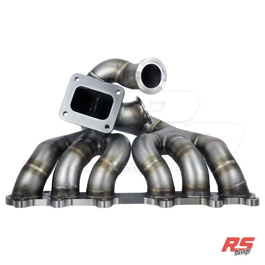 PHR S23QR Turbo Manifold for 2JZ-GTE - Cast, (D) Dual wastegate, Dual Gate 44, 45 or 46mm, Single Scroll