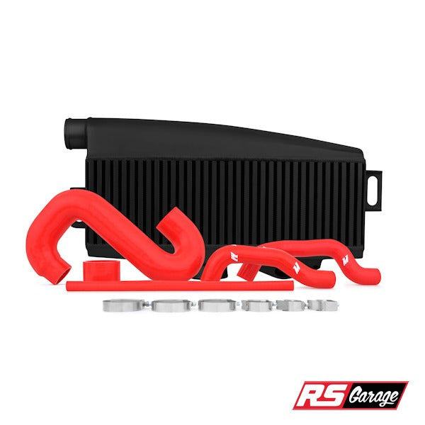 Mishimoto WRX 02-07 STI 04-07 EJ205 EJ255 EJ257 Top-Mount Black Intercooler Kit w/ Red Hoses