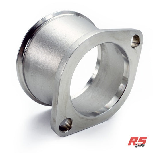 PHR 4.0" Vband to 3.0" 2-bolt adapter, V2, Cast - Adapts PHR exhuast to factory-style downpipe or cat