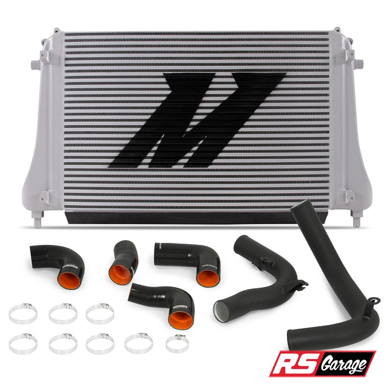 Mishimoto Intercooler Kit W/ Wrinkle Black Pipes VW GTI Golf R MK7 15-17 2.0T TSI EA888 Gen 3