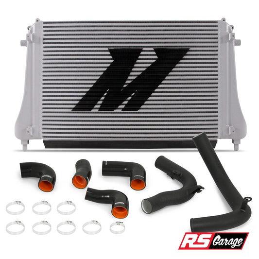 Mishimoto Intercooler Kit W/ Wrinkle Black Pipes VW GTI Golf R MK7 15-17 2.0T TSI EA888 Gen 3