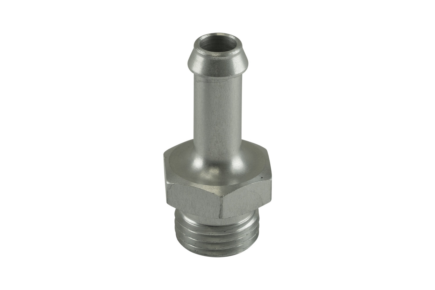 TS-OH-0608-CL Turbosmart Fitting 8mm / 5/16" Hose End to -6 AN ORB Male Straight - Silver