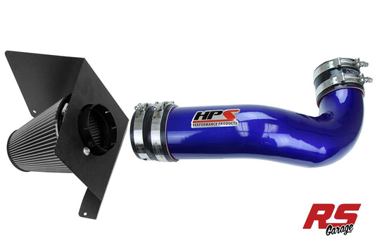 HPS Blue 827 Series Performance Air Intake 2007-2008 Chevy Silverado 1500 4.8L 5.3L 6.0L V8 Includes Heat Shield