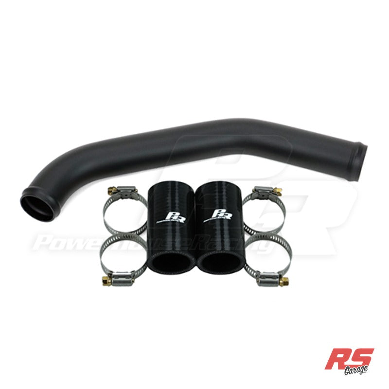 PHR Upper Radiator Pipe, for VVT-i motor, for PHR Billet upper waterneck -Matte black powder coat