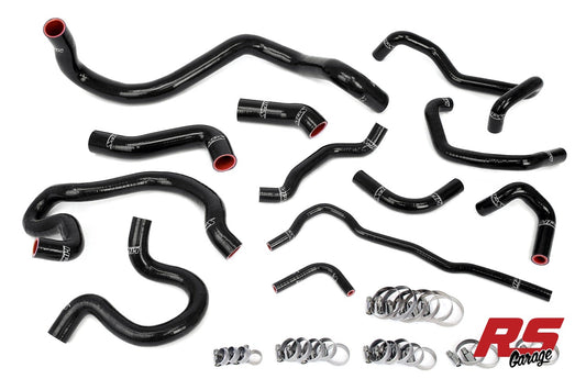HPS Black Silicone Radiator Heater Hose Kit for 1999-2006 Volkswagen Golf GTI 1.8T Turbo Manual Trans