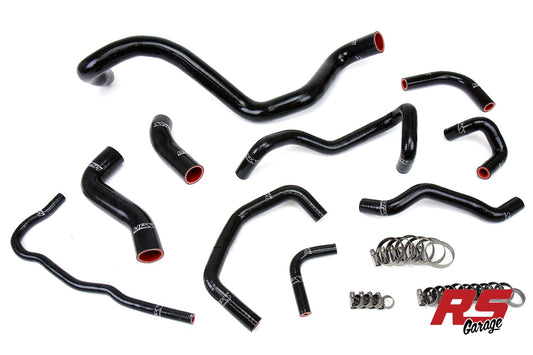 HPS Black Silicone Radiator Hoses 1999-2006 Volkswagen Golf MK4 1.8T Turbo Manual Trans Left Hand Drive