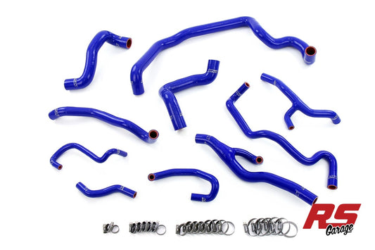 HPS Blue Silicone Radiator Heater Water Pump Expansion Tank Coolant Hoses 2011-2015 Mini Cooper 1.6L Turbo (N18) Auto Trans