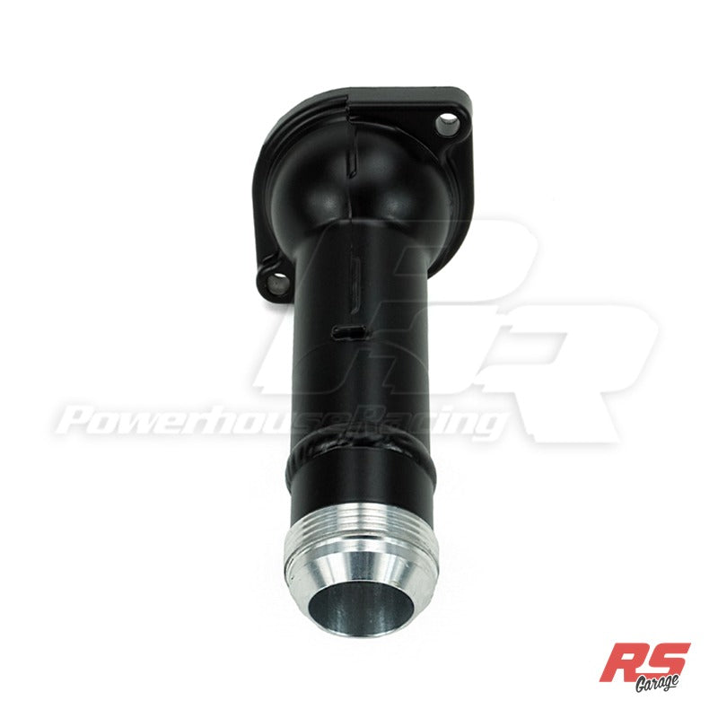 PHR Modified Lower Waterneck w/ 20AN Fitting for 2JZ-GE -Matte black powder coat