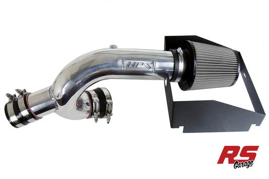 HPS Polished 827 Series Performance Air Intake 2017-2025 Ford F-150 Raptor 3.5L V6 Includes Heat Shield; Does Not Fit Hybrid Models