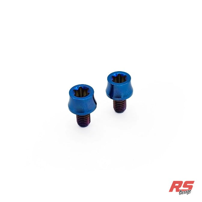 Titanium Bolt Kit for MKIV Supra Radiator Tie Downs (Support Brackets) -PVD Blue