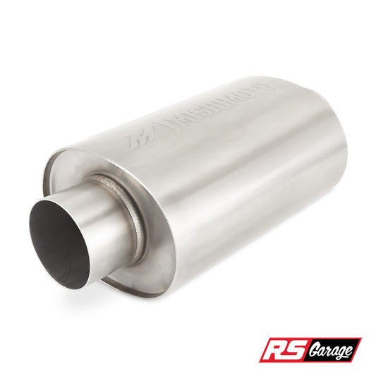 Mishimoto Universal Resonator with 2.5in Inlet/Outlet - Brushed