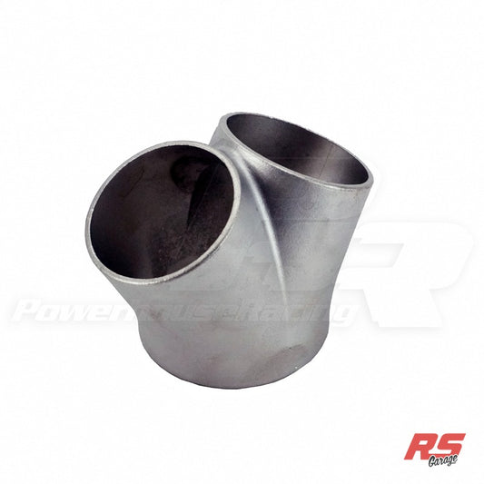 Collector -304 Stainless Steel -Cast -2" pipe SCH10 (2.16" ID) Dual Inlet -2.5" pipe SCH10 (2.64" ID) Single Outlet