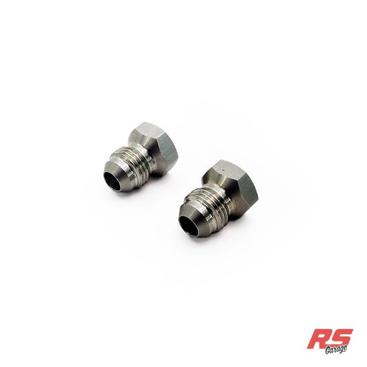 PHR Radiator Transmission Cooler -6AN Adapter (Pack of 2) -M14X1.5 Inverted Female Flare 45 Degree to -6AN Male, Straigh