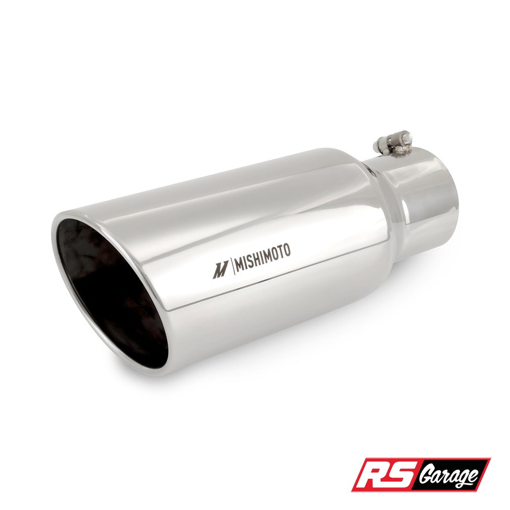 Mishimoto Universal Steel Muffler Tip 4in Inlet 6in Outlet Polished