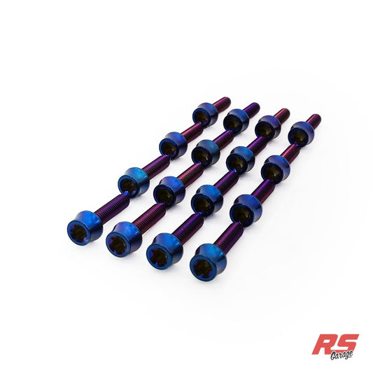 PHR Titanium Hardware Kit for 2JZ Valve Covers - PVD Blue