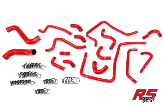 HPS Red Silicone Radiator Heater Ancillary Coolant Hose Kit for 2002-2003 Subaru Impreza WRX 2.0L