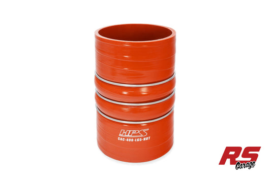 HPS 4" (102MM) ID 6.5" Long 4-PLY Aramid Orange Silicone Cac Hose Hot Side