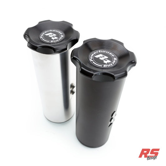 PHR Billet Power Steering Reservoir Tank -Machined finish -Sealed Cap - Fits all known intake manifolds except for Gred - Sealed, Machined Finish