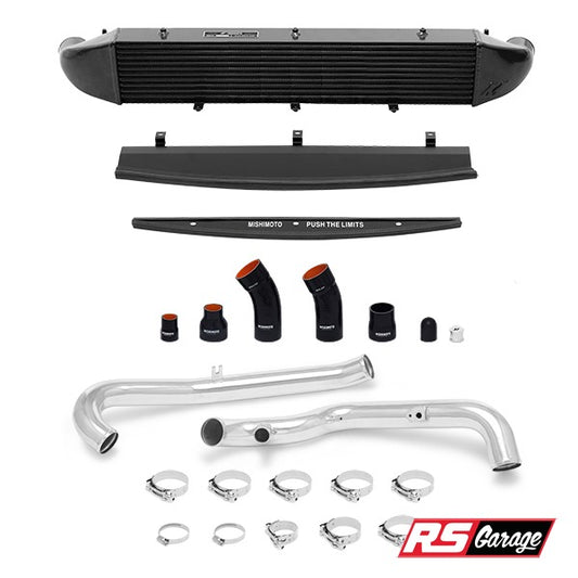 Mishimoto 2014-2016 Ford Fiesta ST 1.6L Front Mount Intercooler (Black) Kit w/ Pipes (Silver)